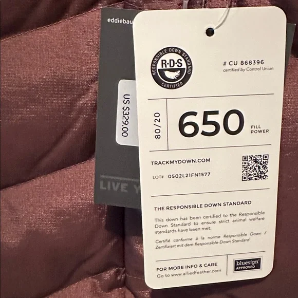 Eddie Bauer Down Parka Sun Valley XL Tall - Picture 12 of 14